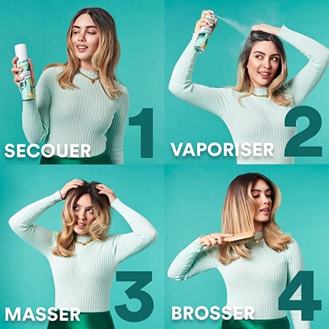 Champú Seco Batiste Bare 3 Piezas 200ml - Refrescante