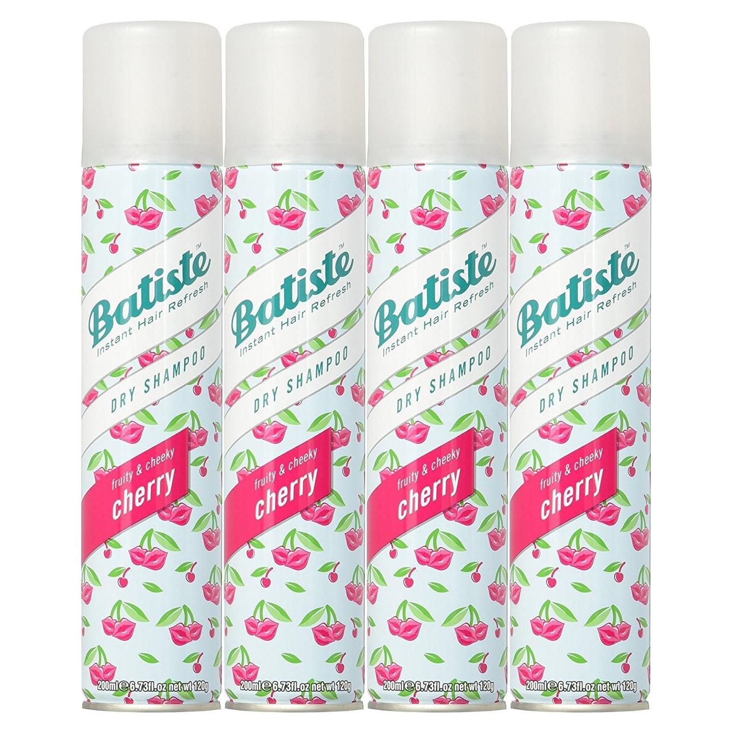Champú Seco Batiste Cereza 190 g - Paquete de 4 Unidades