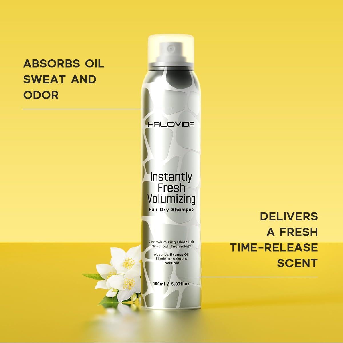 Champú Seco Voluminizador Halovida 60ml Sin Residuos