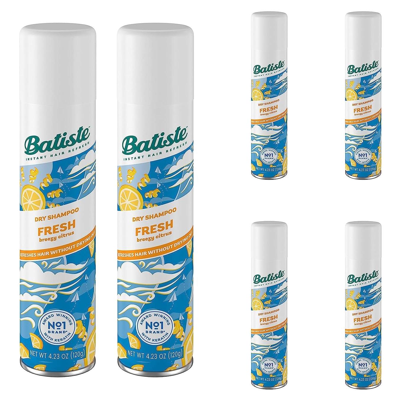 Champú Seco Batiste Fresco 120 g - Aroma Cítrico Brisa