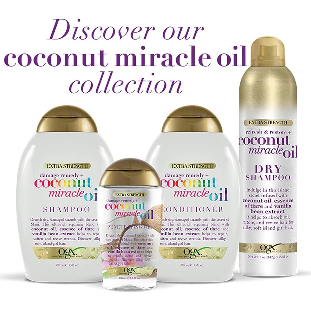 Champú Seco OGX Fuerza Extra Coco 141.75 Gr - Revitaliza