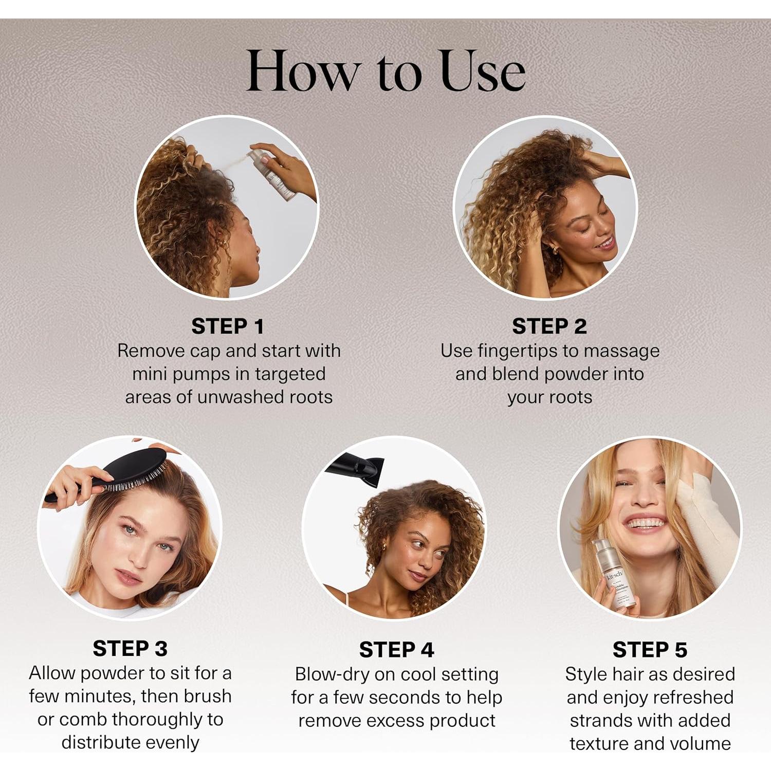 Champú Seco Kitsch de Proteína de Arroz 28g - Sin Residuo