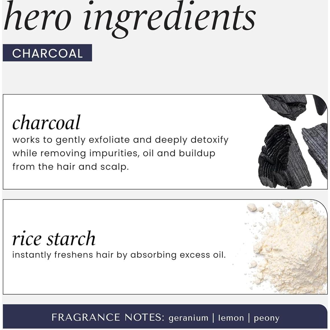 Champú Seco Purificante HASK con Carbón 230g - Sin Sulfatos