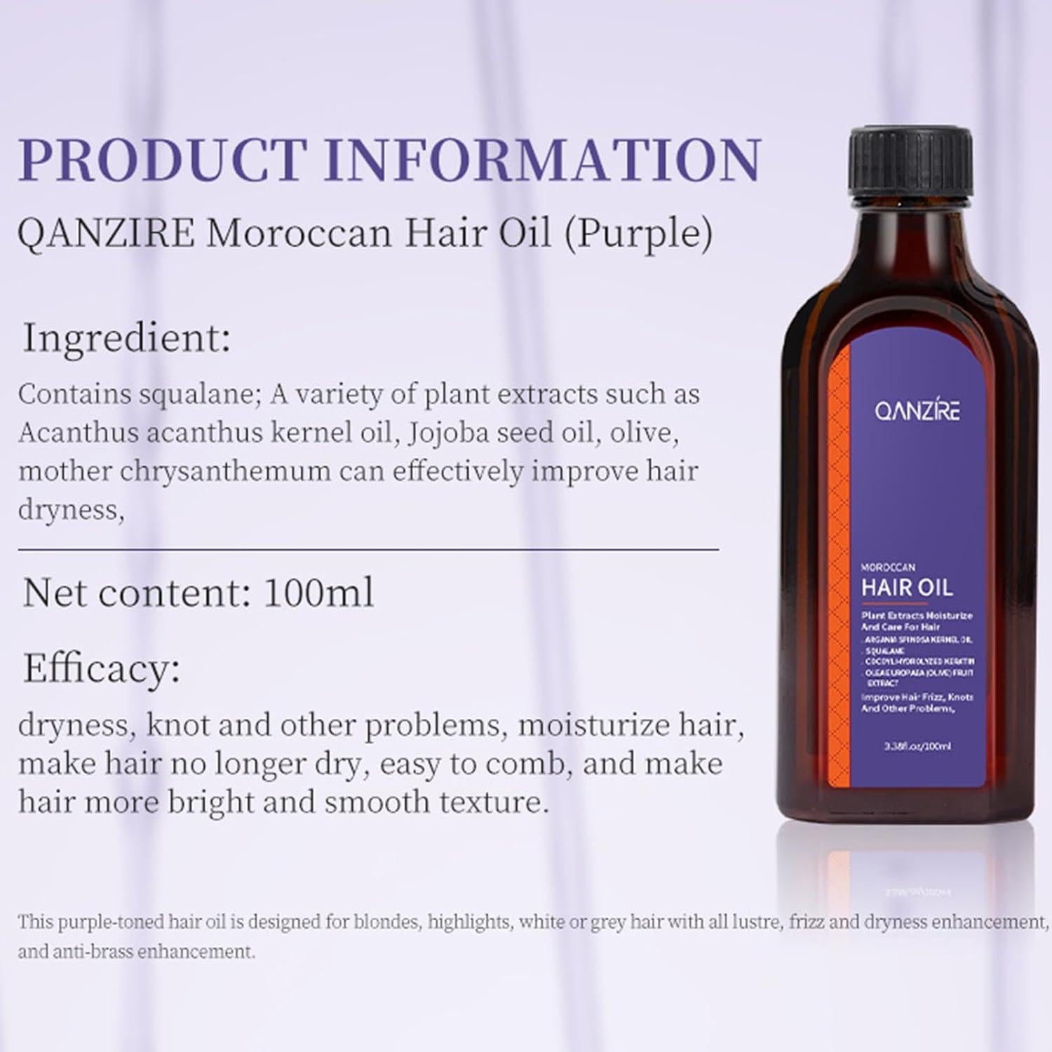 Aceite de Argán Marroquí 100ml - Hidratante y Reparador para Cabello