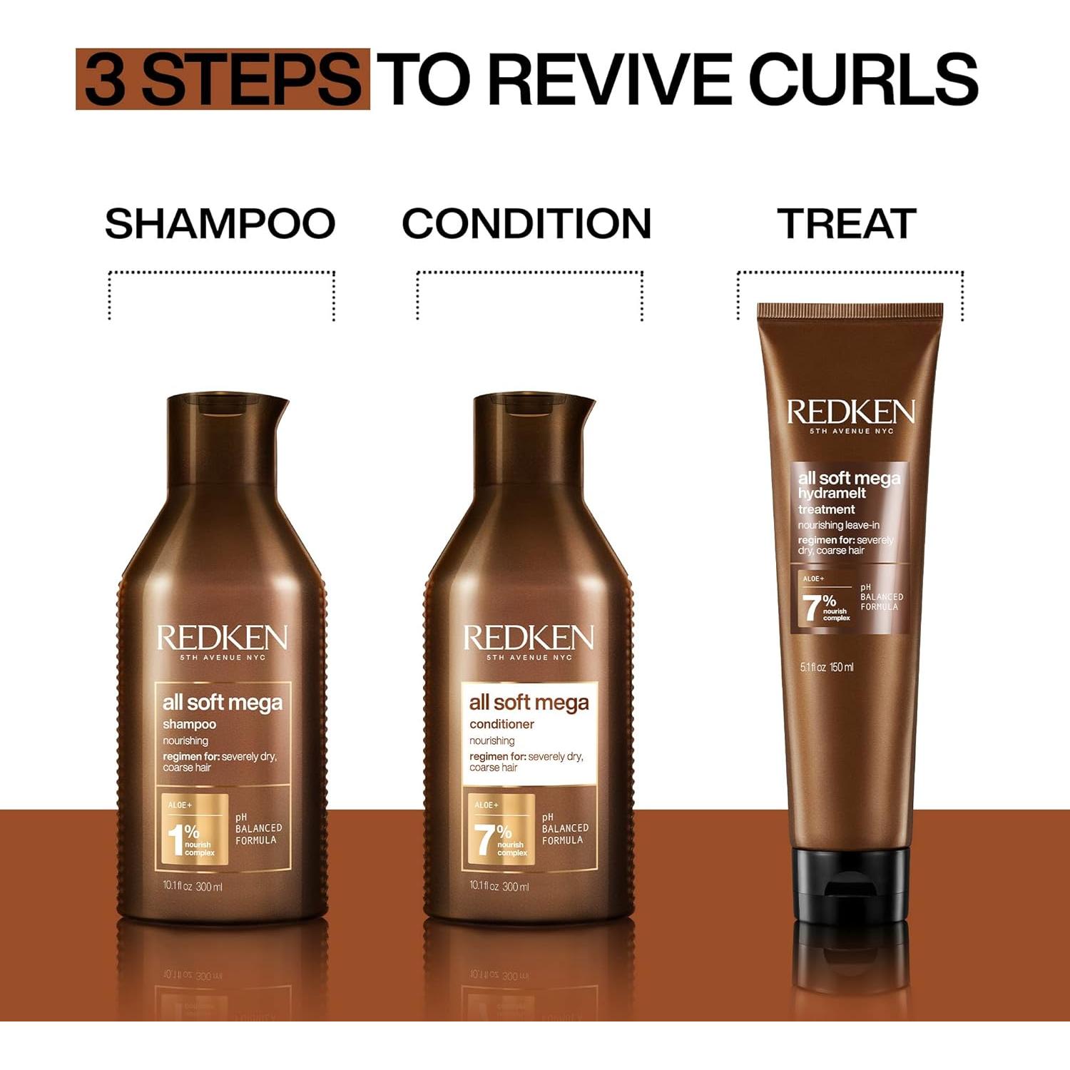 Set Champú y Acondicionador Redken All Soft Mega Curls 286g