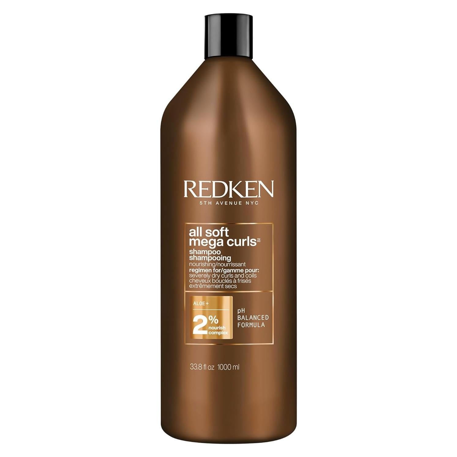 Champú Redken All Soft Mega Curls 1000ml - Cabello Rizado Seco