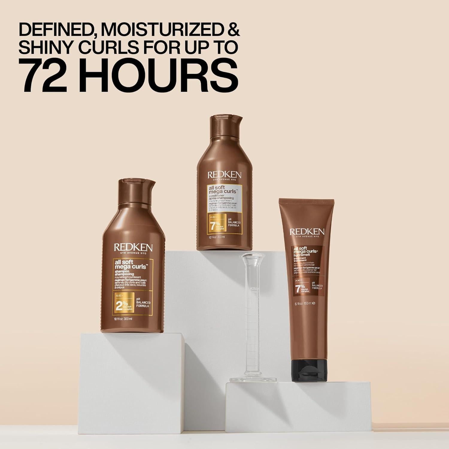 Champú Redken All Soft Mega Curls 1000ml - Cabello Rizado Seco