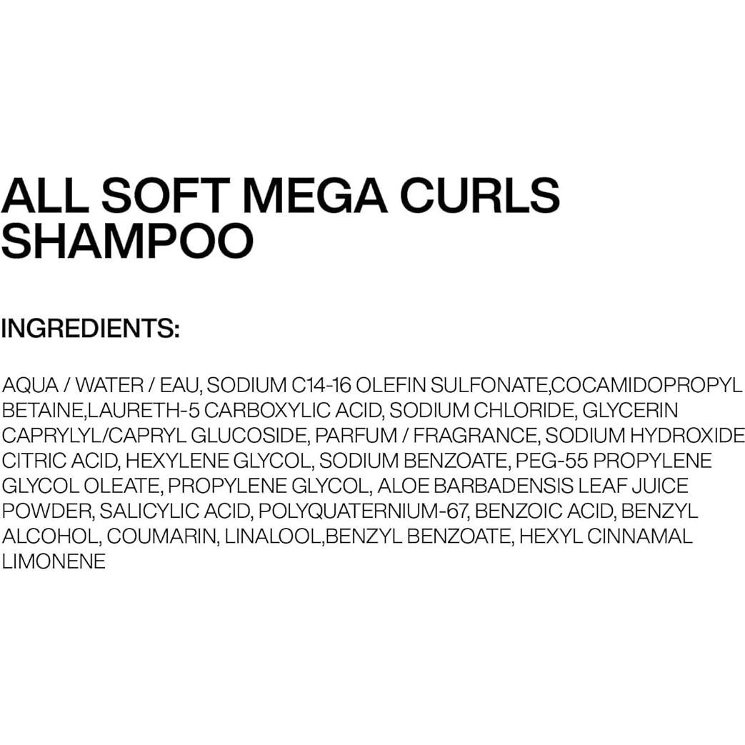 Champú Redken All Soft Mega Curls 1000ml - Cabello Rizado Seco