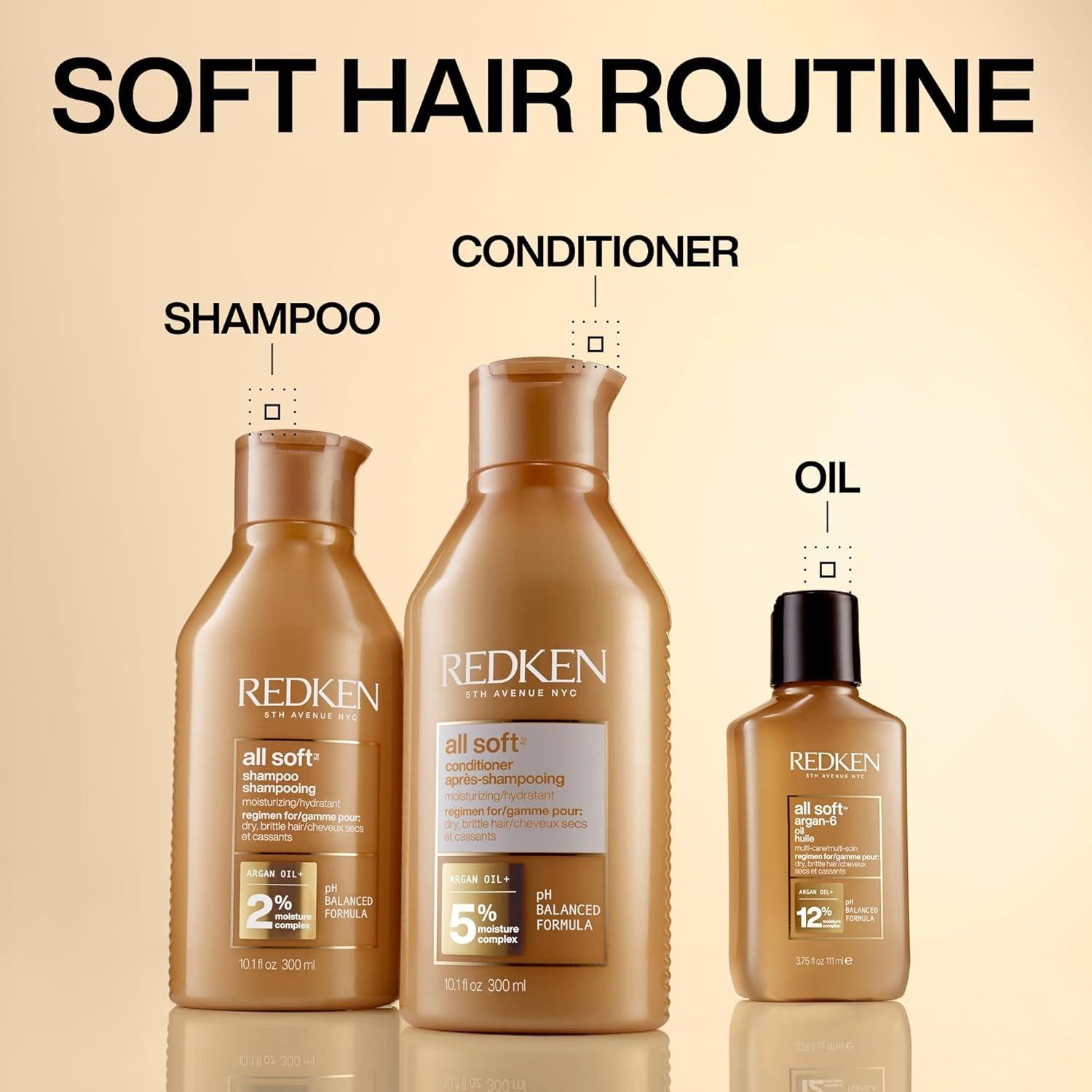 Aceite de Argán All Soft Redken 104g - Hidratación y Brillo