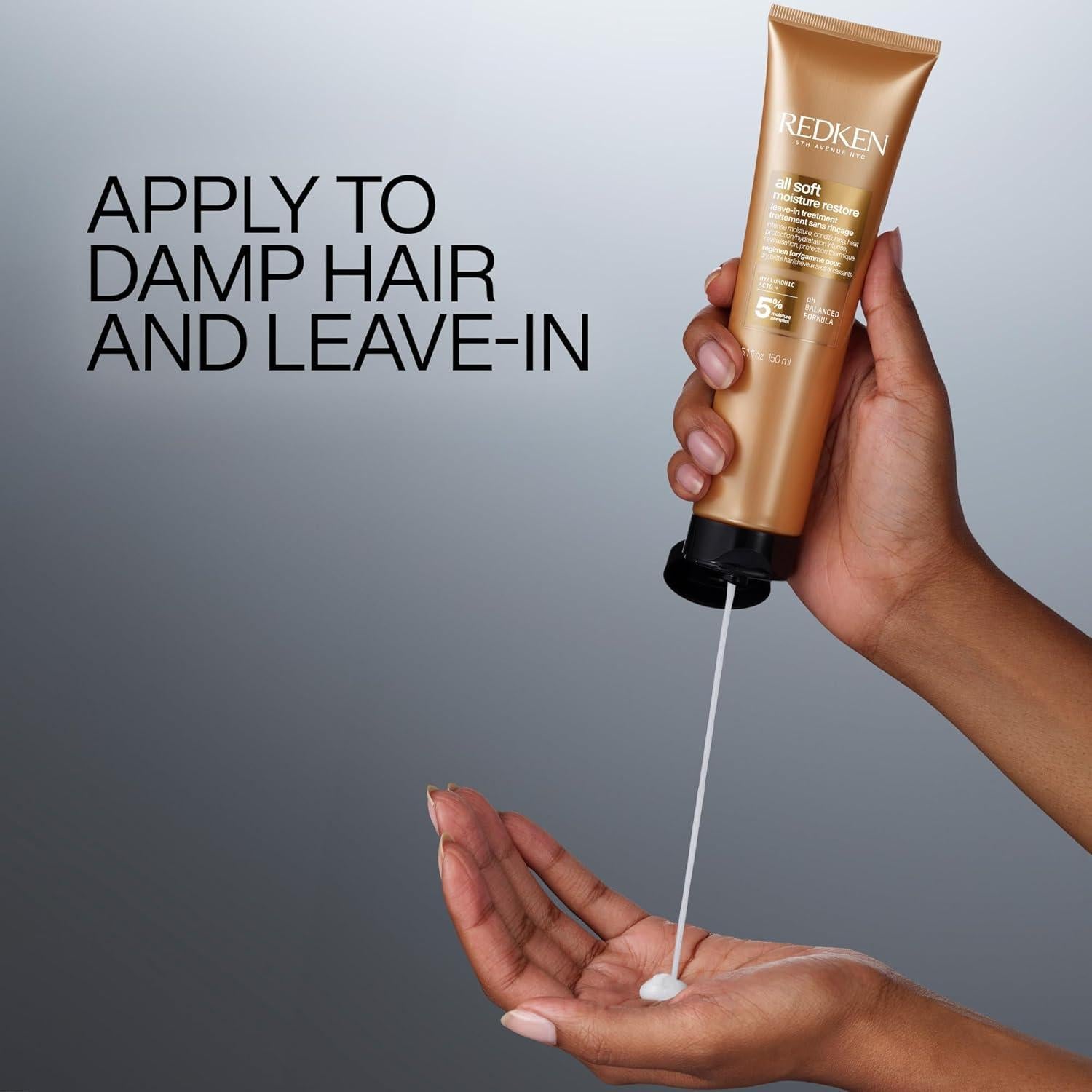 Tratamiento Sin Enjuague Redken All Soft 150 ml - Hidratación y Suavidad