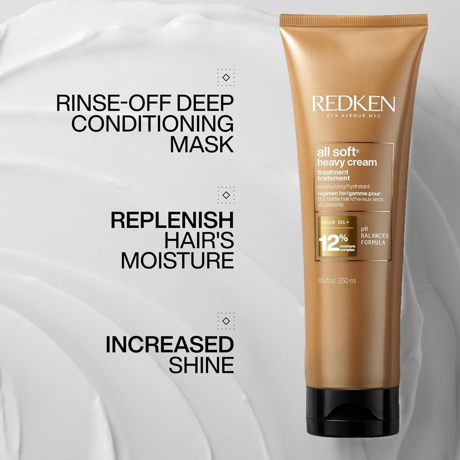 Redken All Soft Heavy Cream 250ml - Tratamiento Acondicionador Profundo