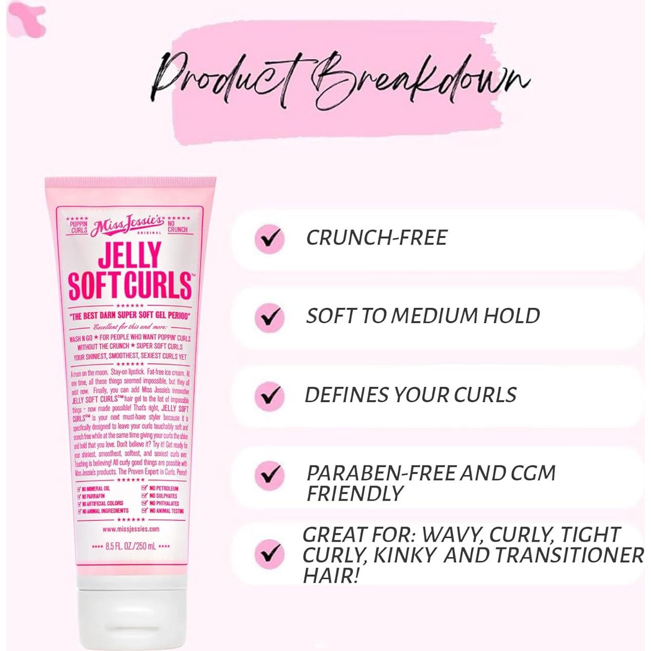 Gel para Rizos Suaves Miss Jessie's 250ml - Sin Frizz