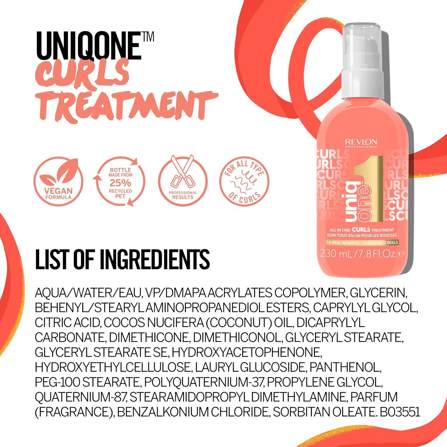Revlon UniqOne Tratamiento para Rizos 230 ml Sin Aclarado