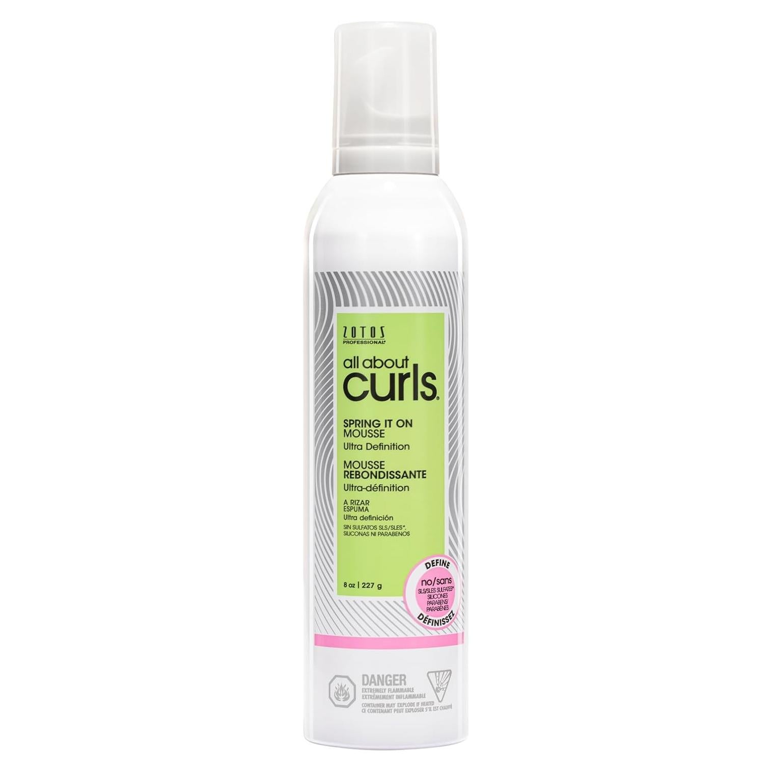 Mousse para Rizos All About Curls Zotos 236.6 ml Vegano