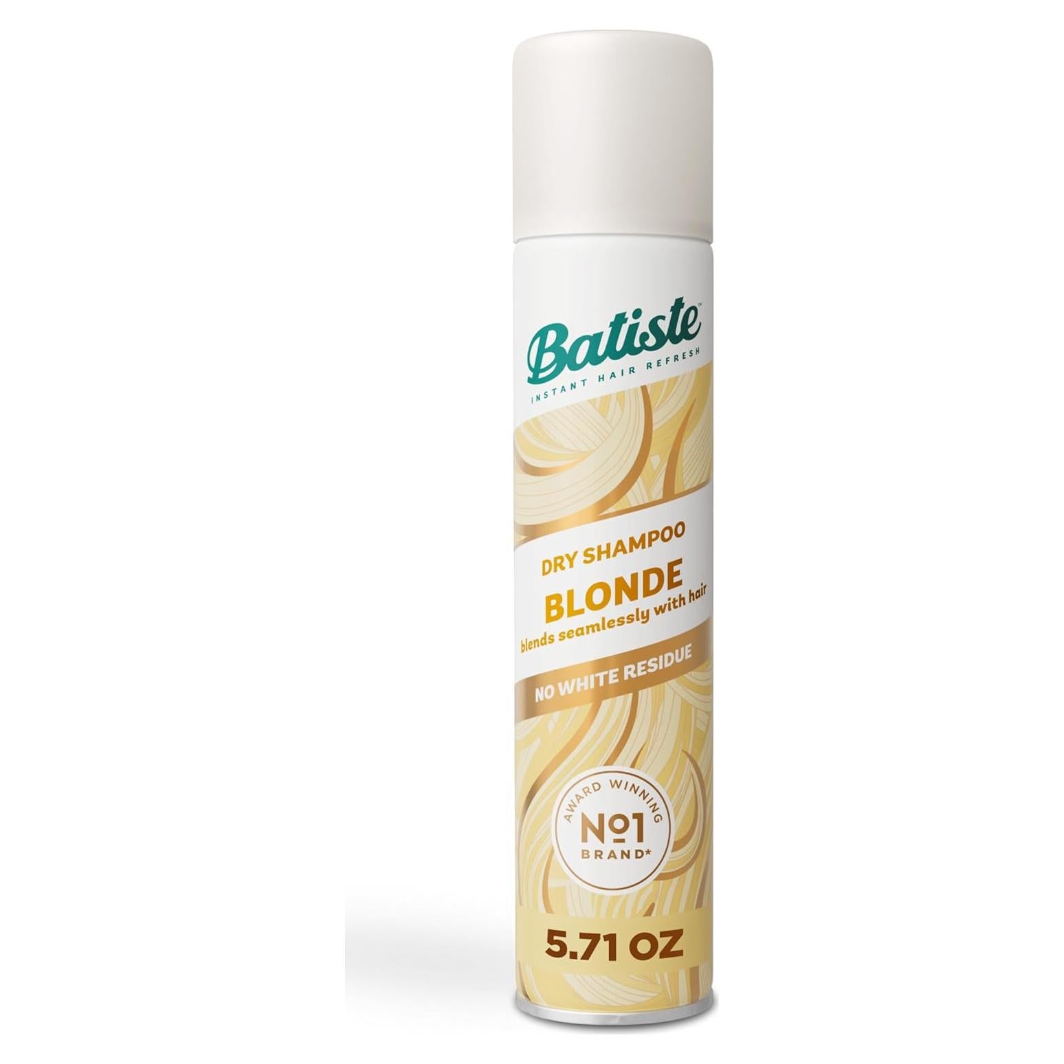 Champú Seco Batiste Rubio 162 g - Refresca y Absorbe Aceite
