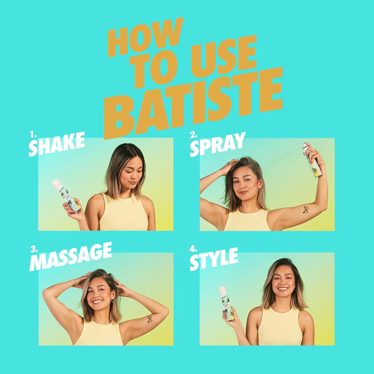 Champú Seco Batiste Rubio 162 g - Refresca y Absorbe Aceite