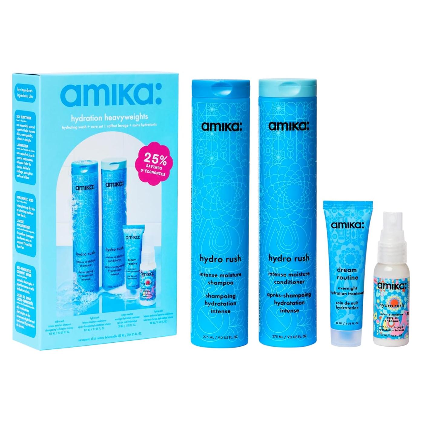 Conjunto de Lavado y Cuidado Hidratante Amika 0.73kg