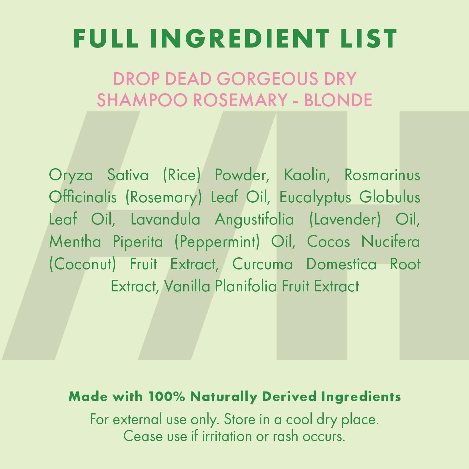 Champú Seco Natural Handmade Heroes 51g - Voluminizador Sin Aerosol