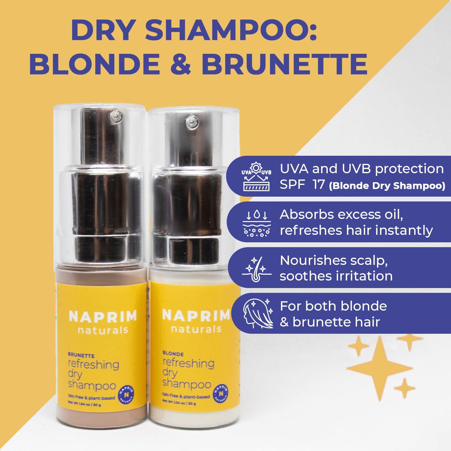 Champú Seco Nutritivo Naprim Naturals 30g - Sin Talco y UV