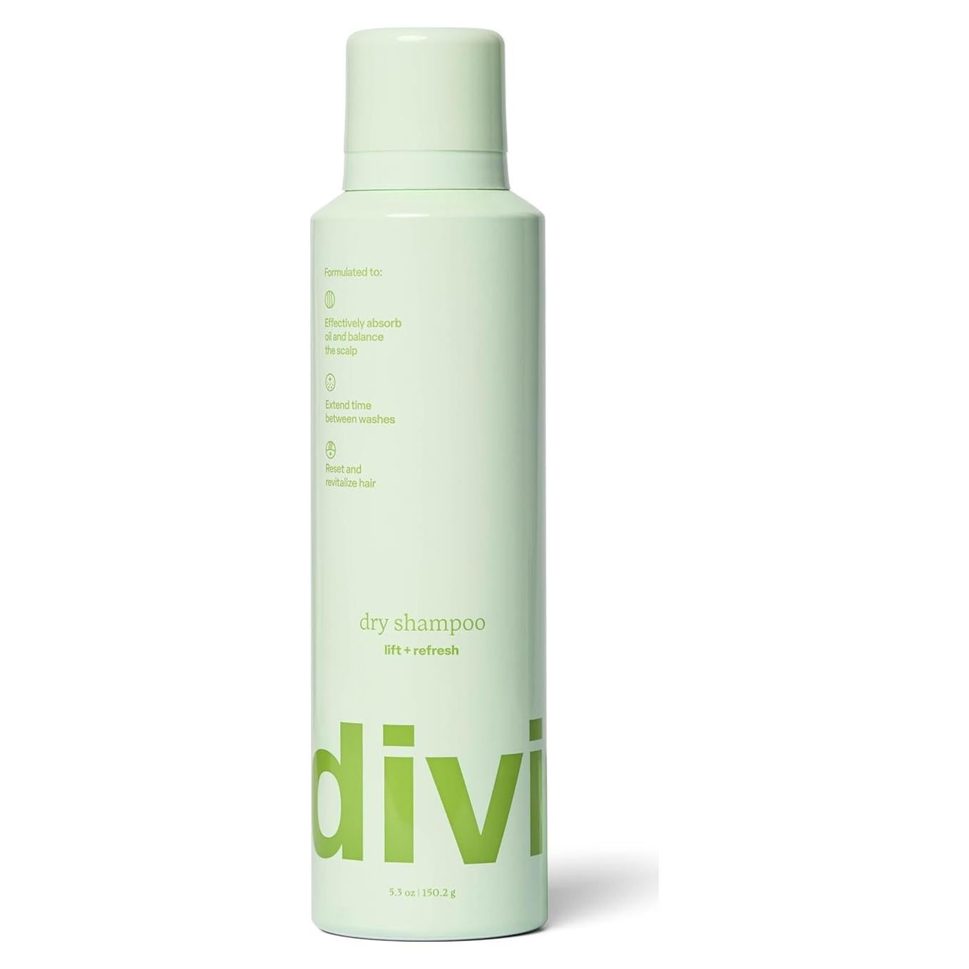 Champú Seco Divi 150g - Absorbe Aceite y Equilibra Cuero Cabelludo