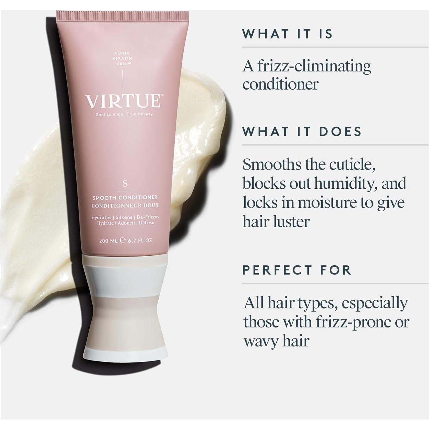 Acondicionador Suave Virtue 198 ml Control de Frizz Cabello Rizado