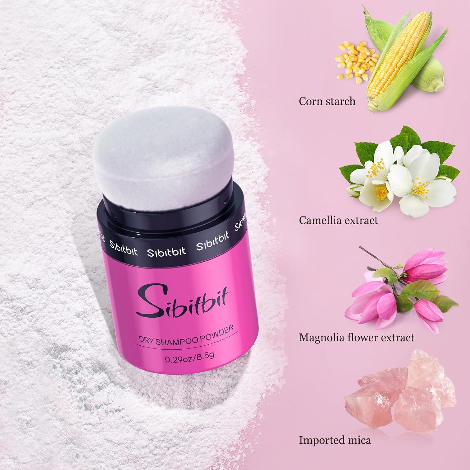 Polvo de Champú Seco SIBITBIT Voluminizador 50g - Sin Residuos