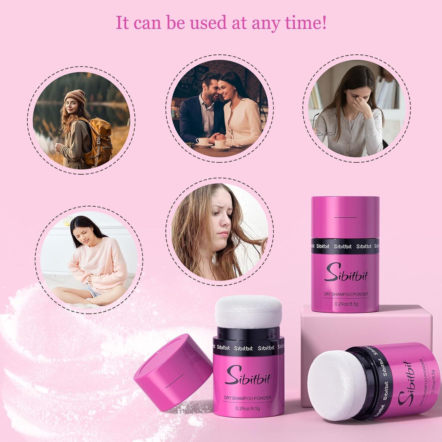 Polvo de Champú Seco SIBITBIT Voluminizador 50g - Sin Residuos