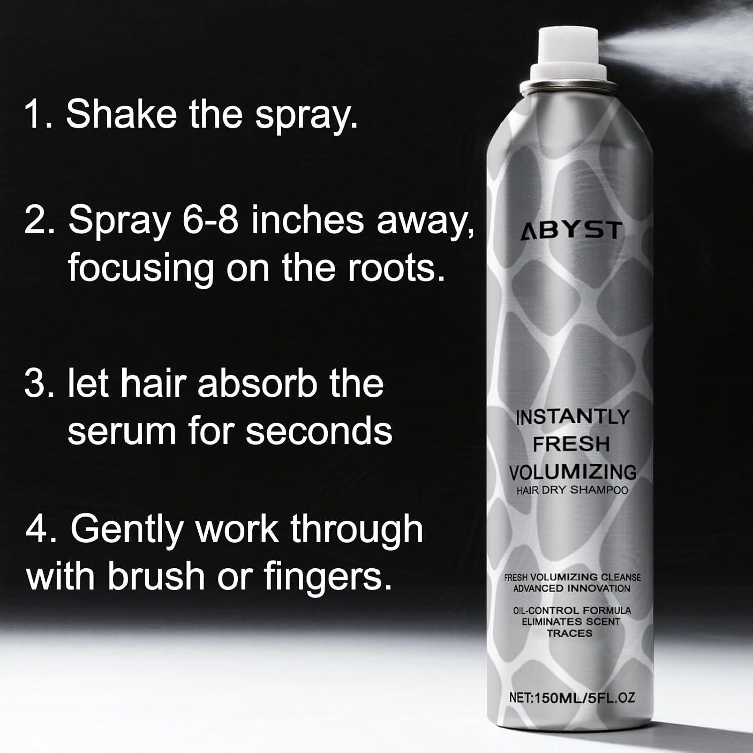 Spray Champú Seco Voluminizador ABYST 142 ml - Sin Residuo