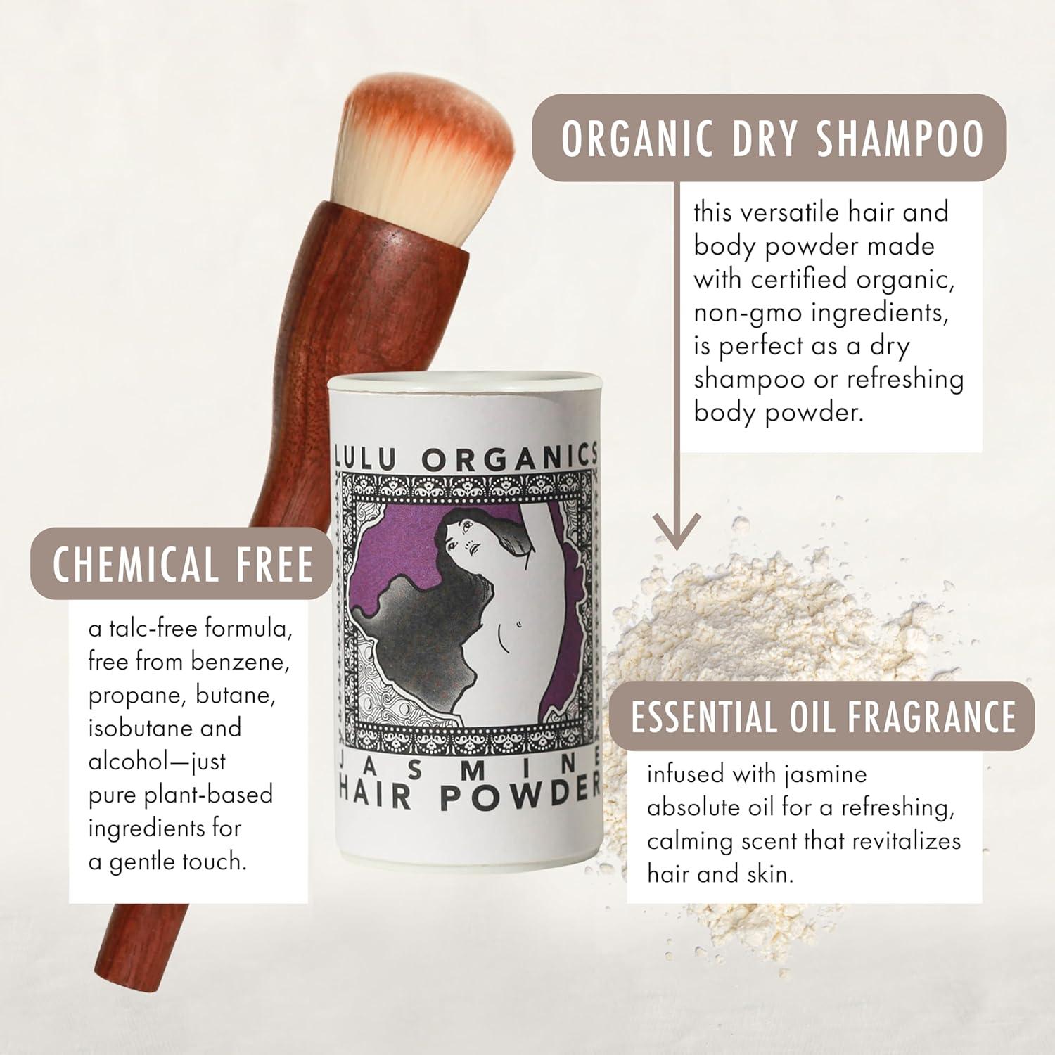 Champú en Polvo Seco Lulu Organics 28.35g - Sin Talco y Orgánico