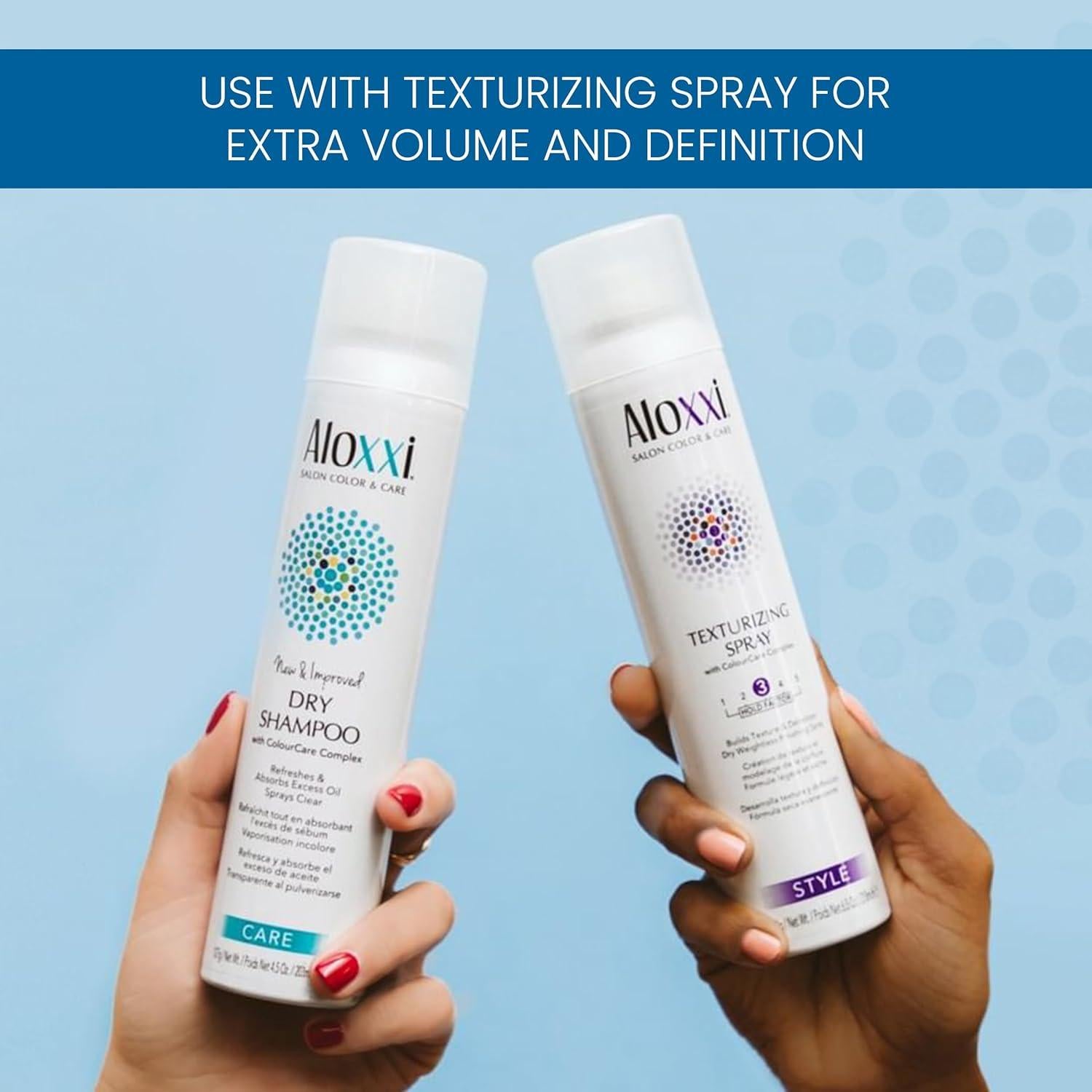 Champú Seco ALOXXI 133.2 ml - Invisible para Cabello Oscuro