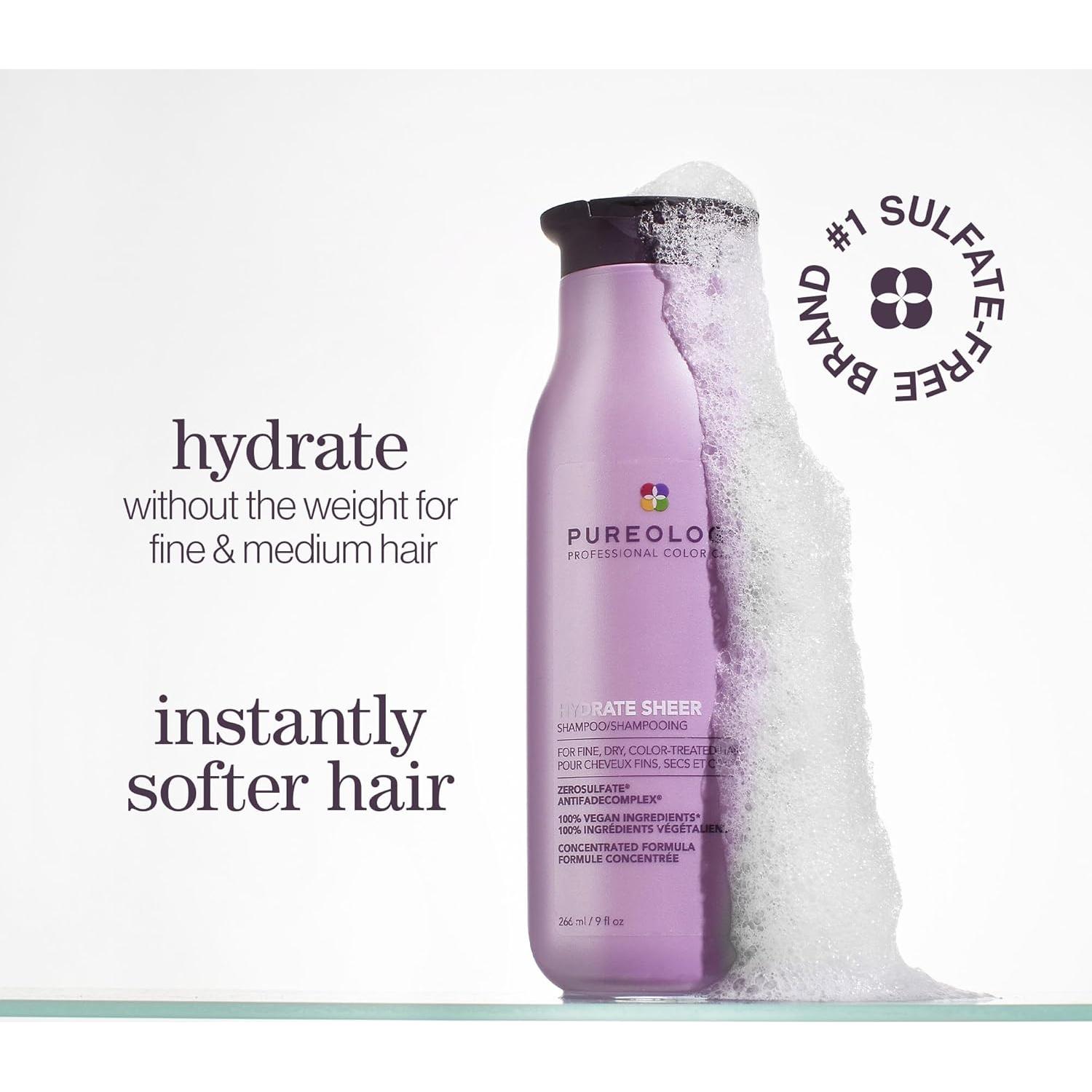 Conjunto Champú y Acondicionador Pureology Hydrate Sheer 1000ml