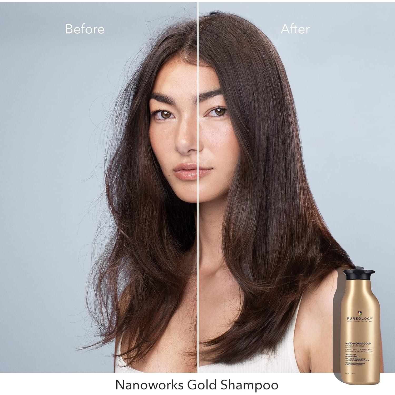 Champú Pureology Nanoworks Gold 266 ml - Cabello Seco y Tratado