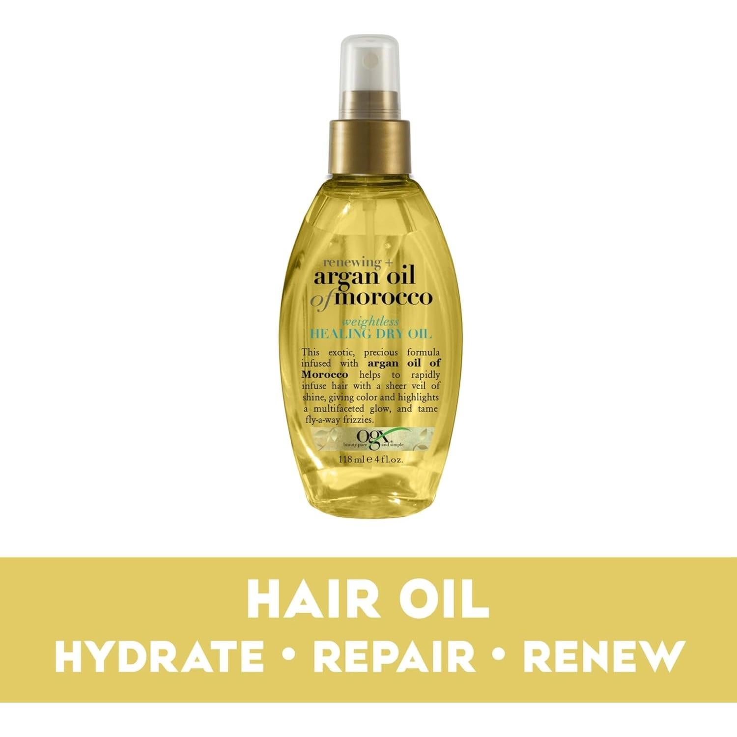 Spray Seco de Aceite de Argán OGX 118 ml - Control de Frizz