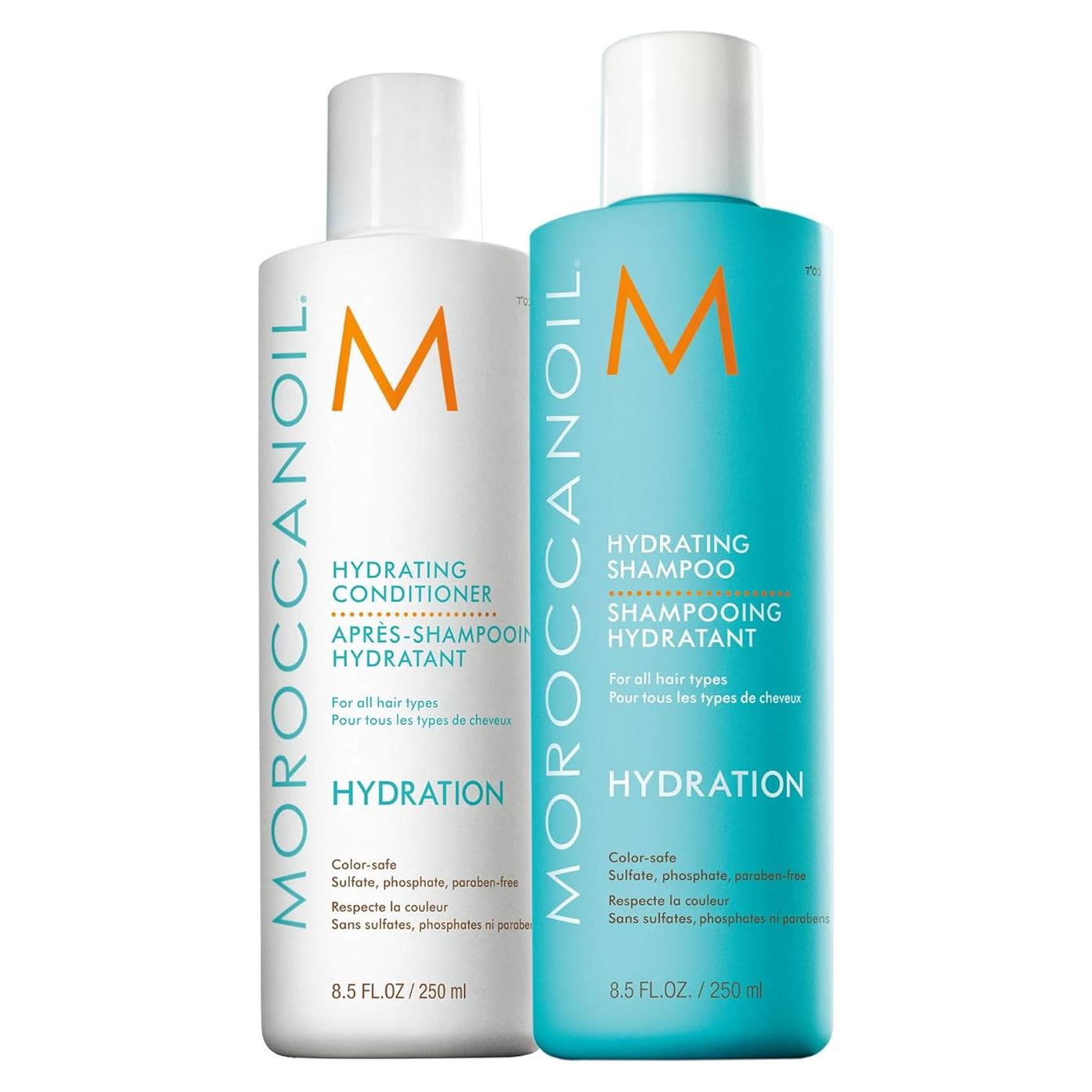 Paquete de Champú y Acondicionador Hidratante Moroccanoil 250 ml
