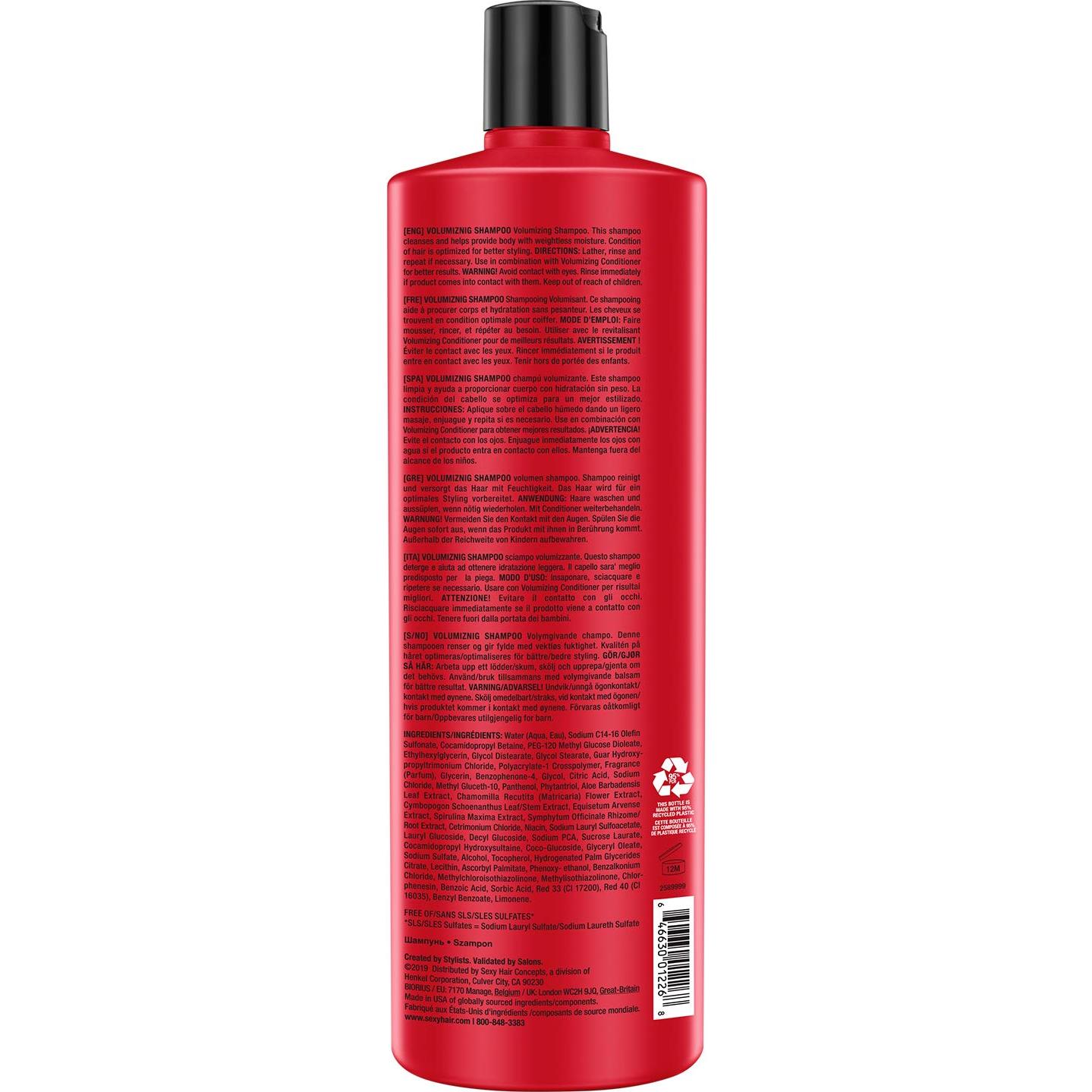 Champú Voluminizador SexyHair Big 1000 ml - Hidratación y Brillo