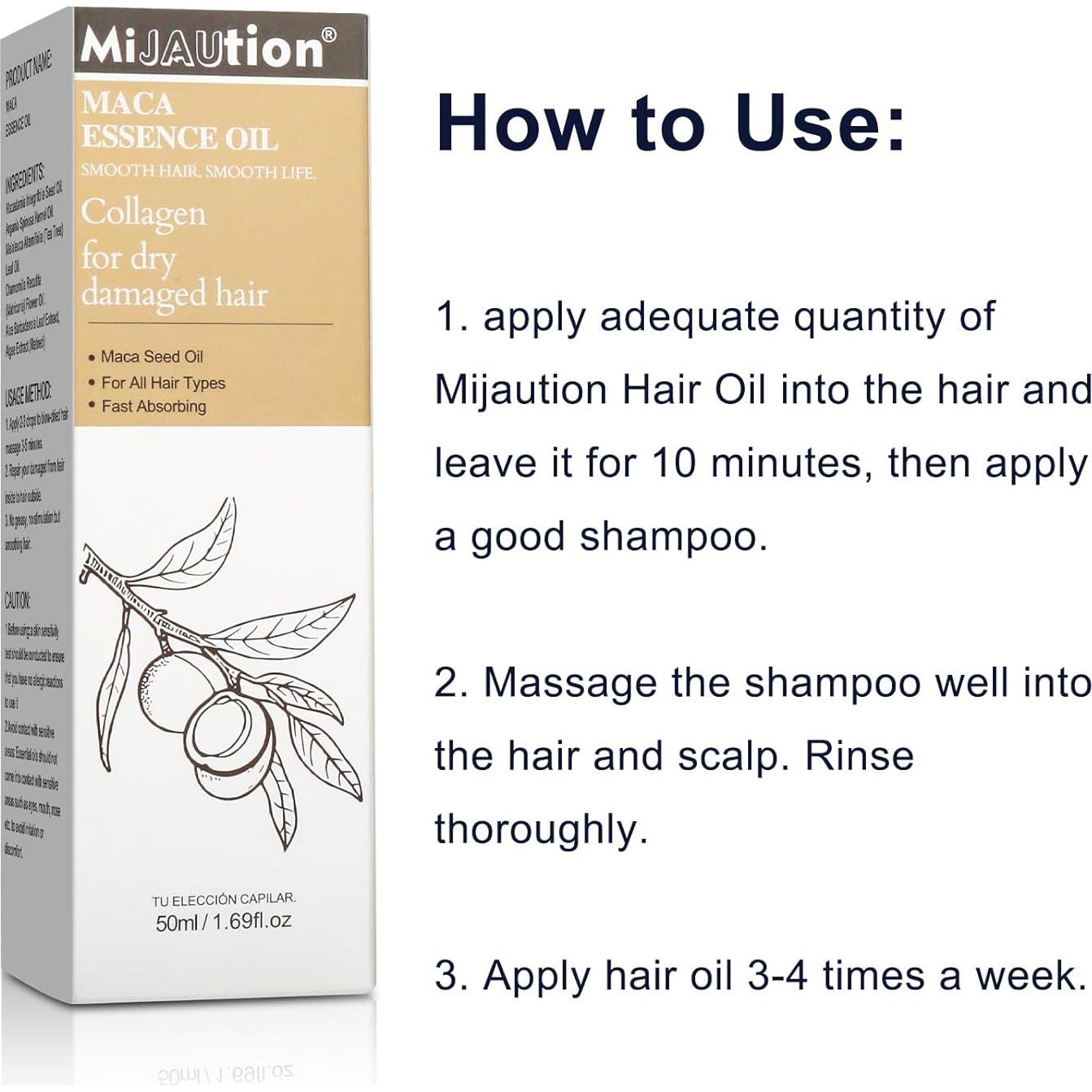 Aceite de Argán y Árbol de Té Mijaution 50ml - Cabello Rizado y Frizz