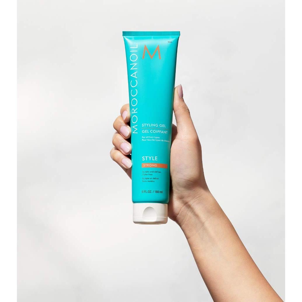 Gel de Estilo Fuerte Moroccanoil 177 ml - Sin Alcohol