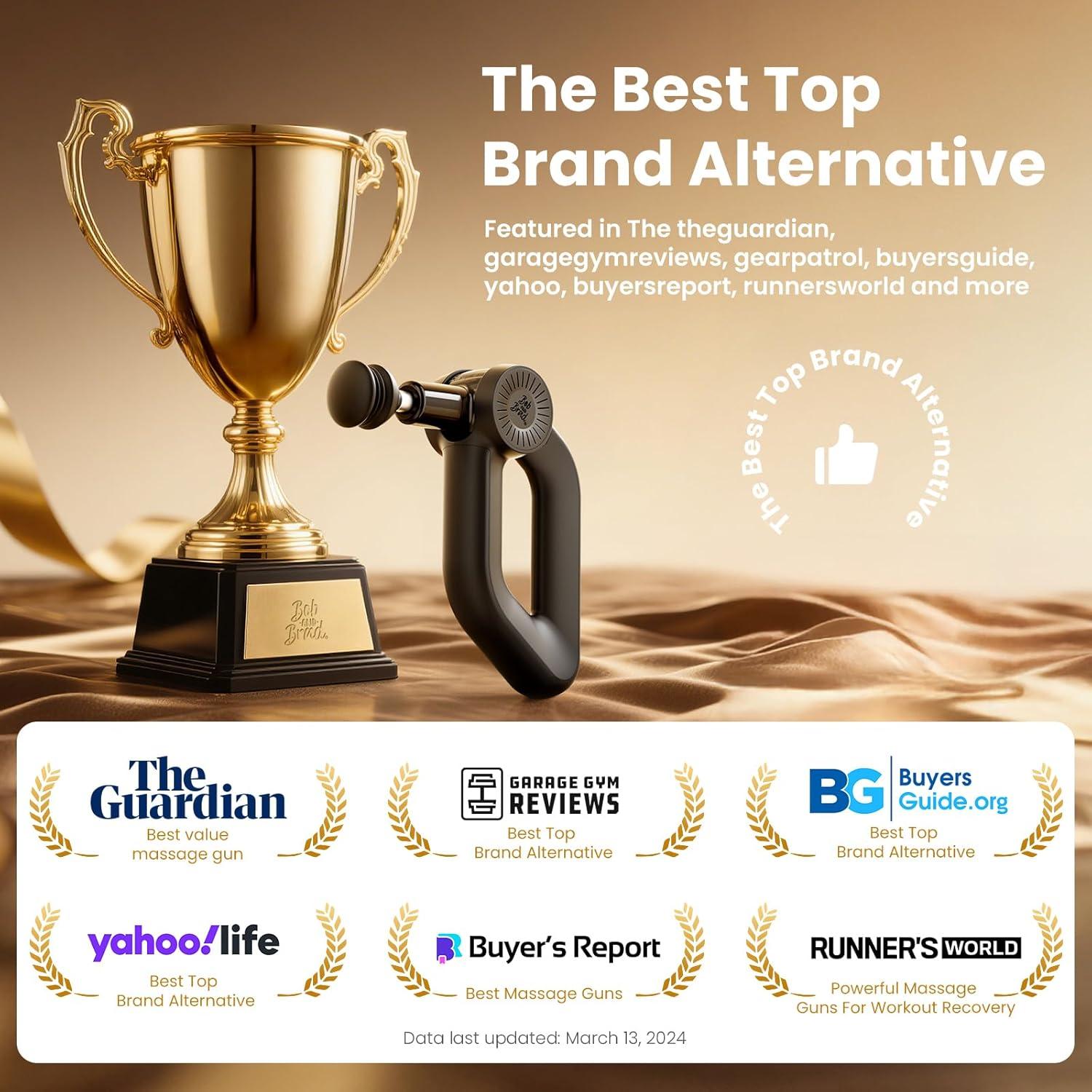 Pistola de Masaje BOB Y BRAD D6 Pro 16mm 85lbs Silenciosa