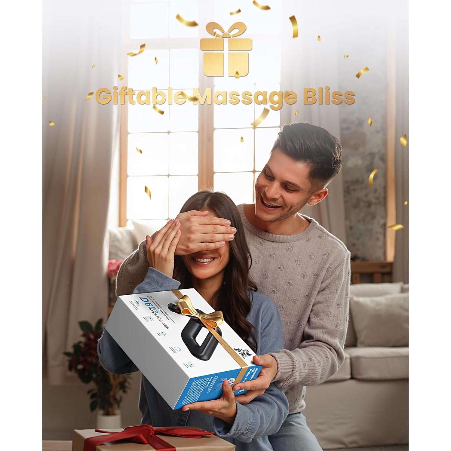 Pistola de Masaje BOB Y BRAD D6 Pro 16mm 85lbs Silenciosa