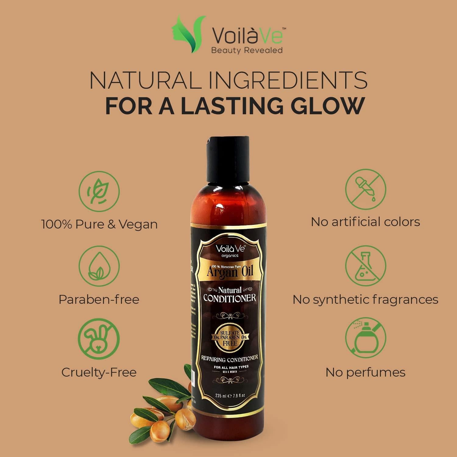 Acondicionador Sin Enjuague VoilaVe Aceite de Argán 226.8 g