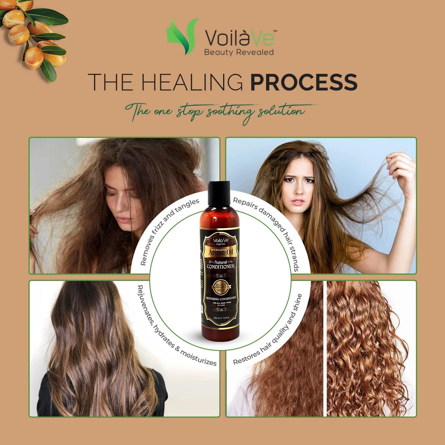 Acondicionador Sin Enjuague VoilaVe Aceite de Argán 226.8 g