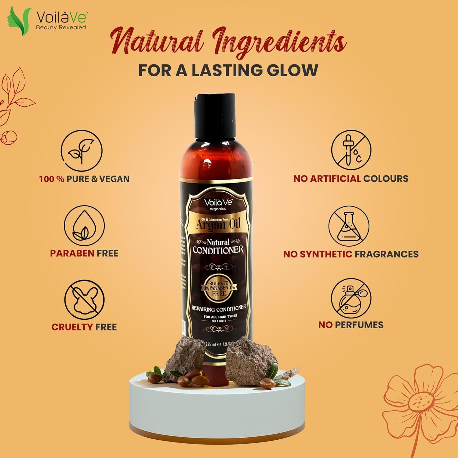 Acondicionador Sin Enjuague VoilaVe Aceite de Argán 226.8 g