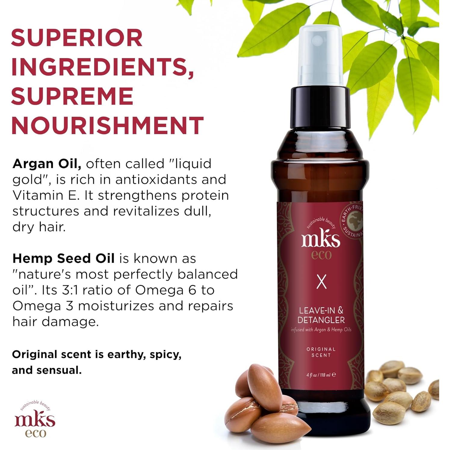 MKS eco X - Tratamiento sin enjuague 118 ml - Aceite de argán