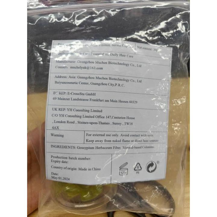 Cápsulas de Suero de Vitamina para Cabello Gowwim - 30 PCS