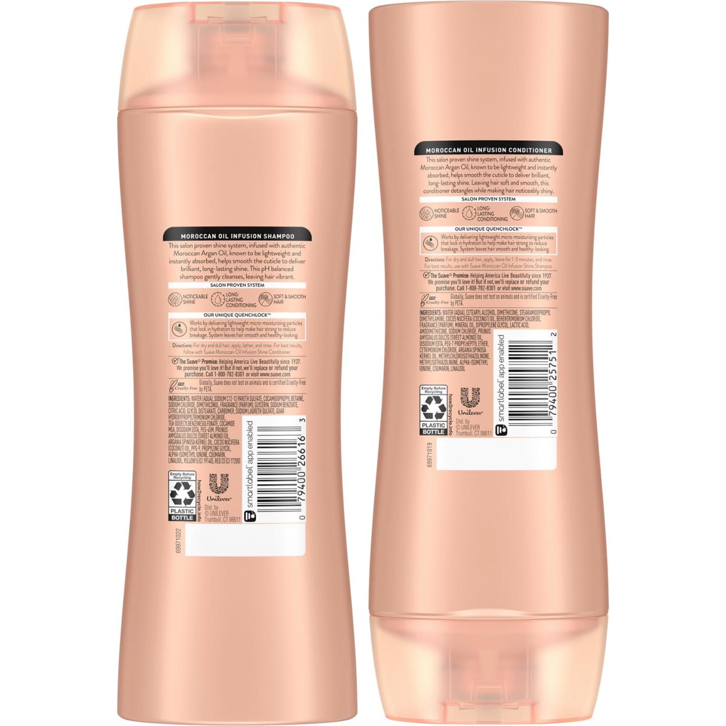 Suave Champú y Acondicionador Aceite de Argán 2 Piezas 356 g