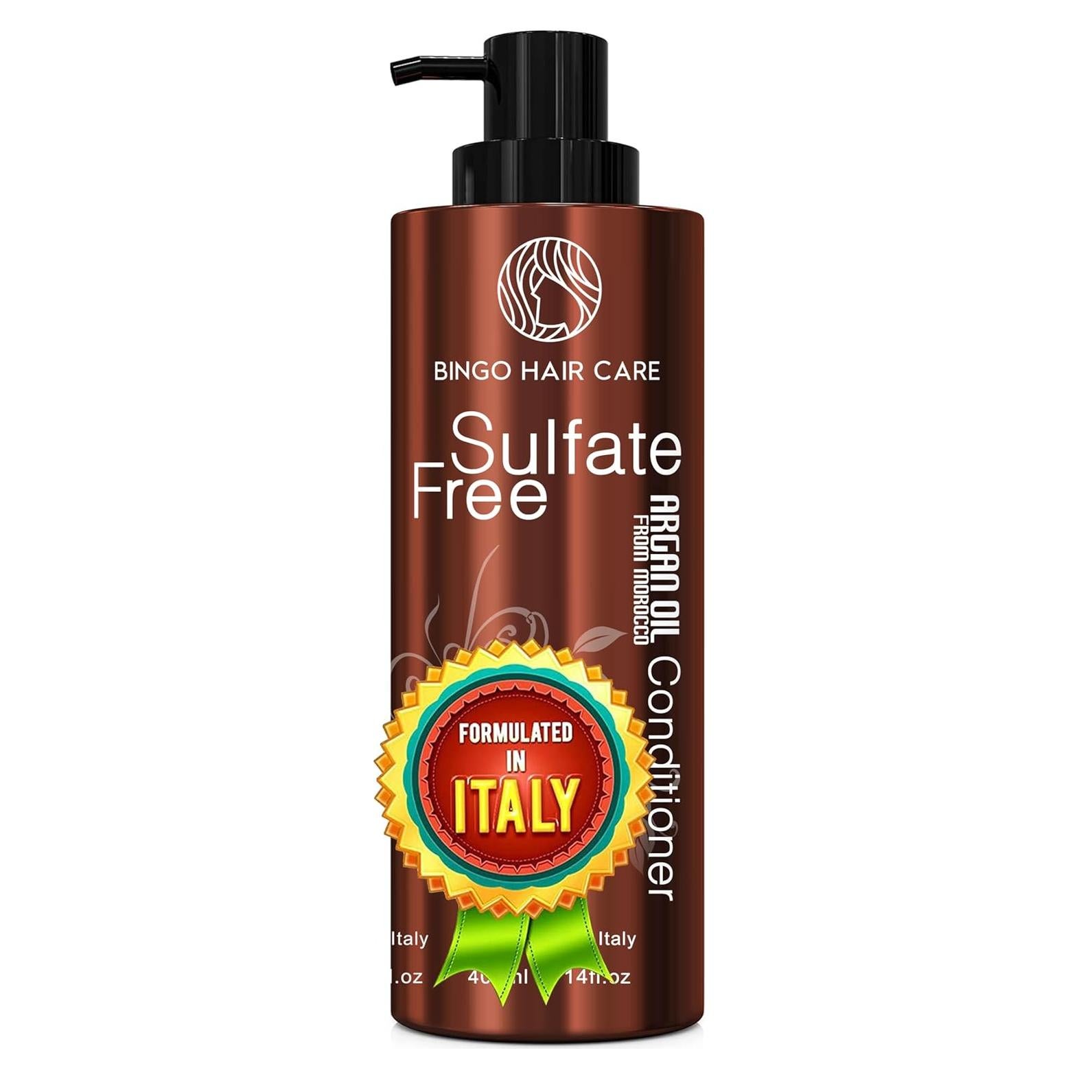 Acondicionador de Aceite de Argán Marroquí Bingo Hair Care 450g - Antifrizz y Libre de Sulfatos