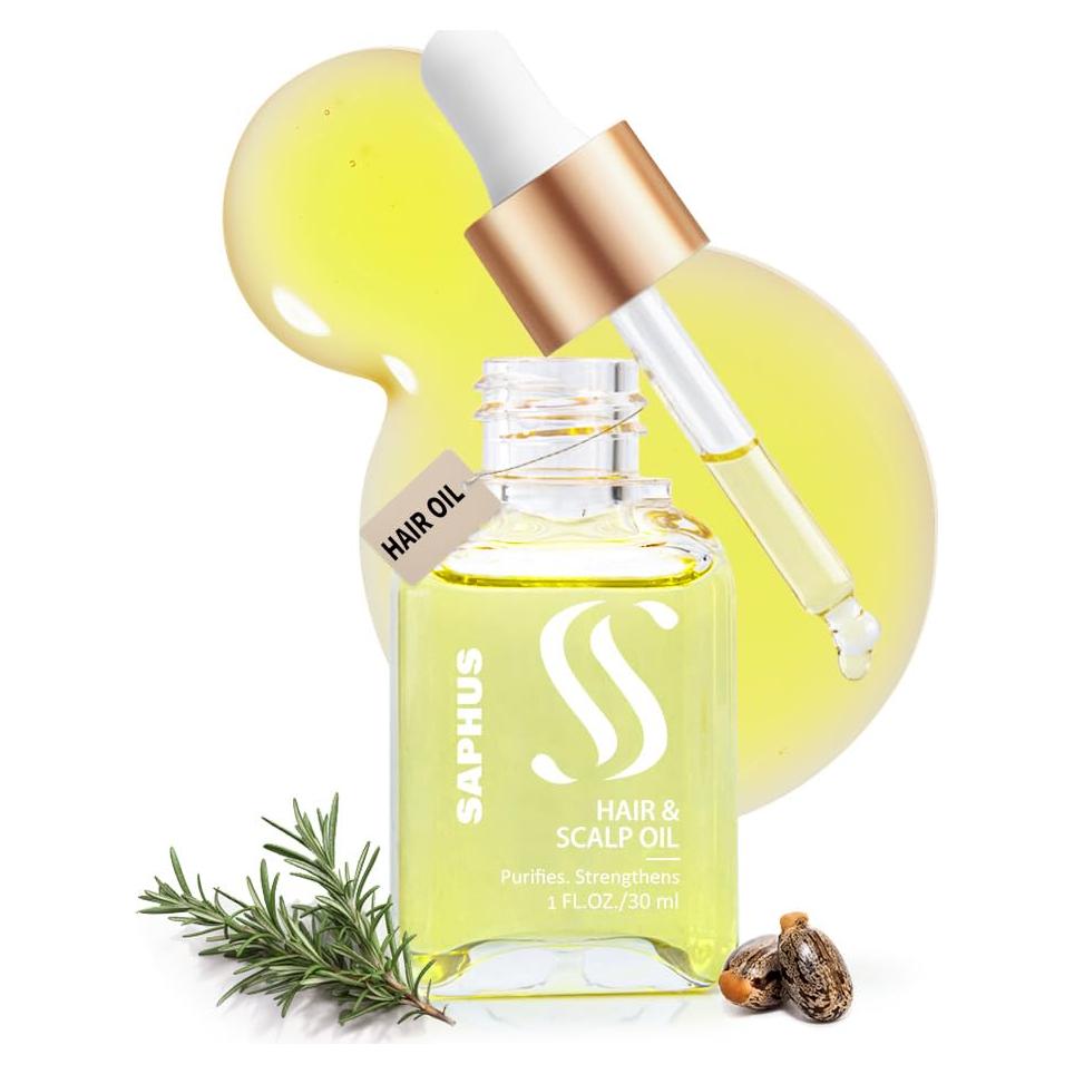 Aceite de Romero y Ricino SAPHUS 29.57 ml - Nutritivo y Voluminizador