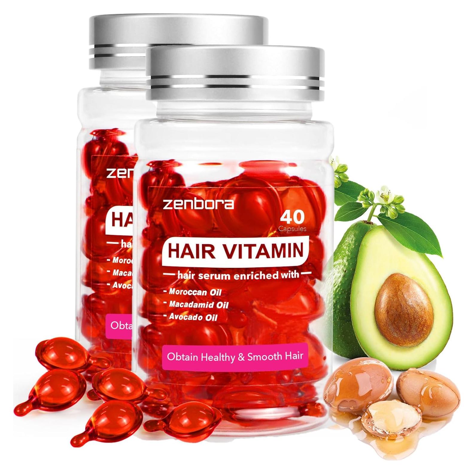 Suero de Vitaminas para el Cabello Zenbora 40 Cápsulas Hidratante