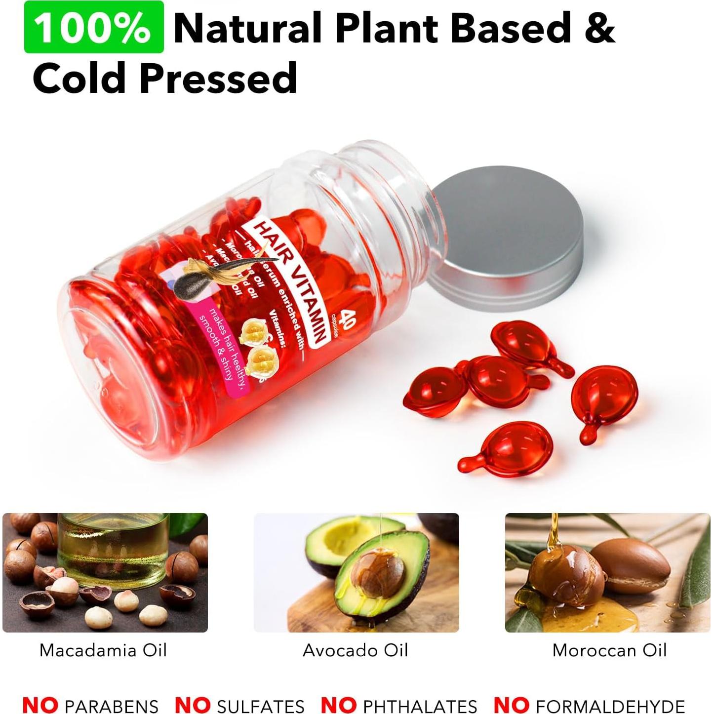 Suero de Vitaminas para el Cabello Zenbora 40 Cápsulas Hidratante