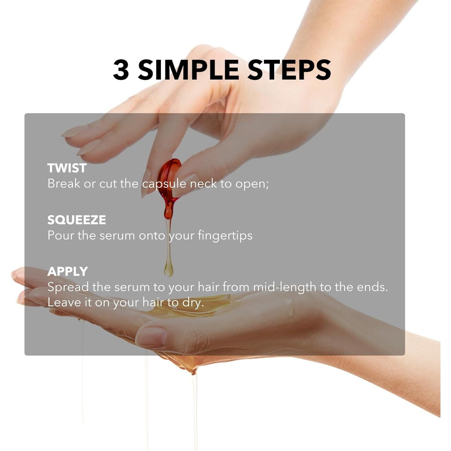 Suero de Vitaminas para el Cabello Zenbora 40 Cápsulas Hidratante